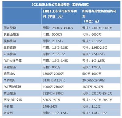 谁是2021旅游出行"预亏王"
